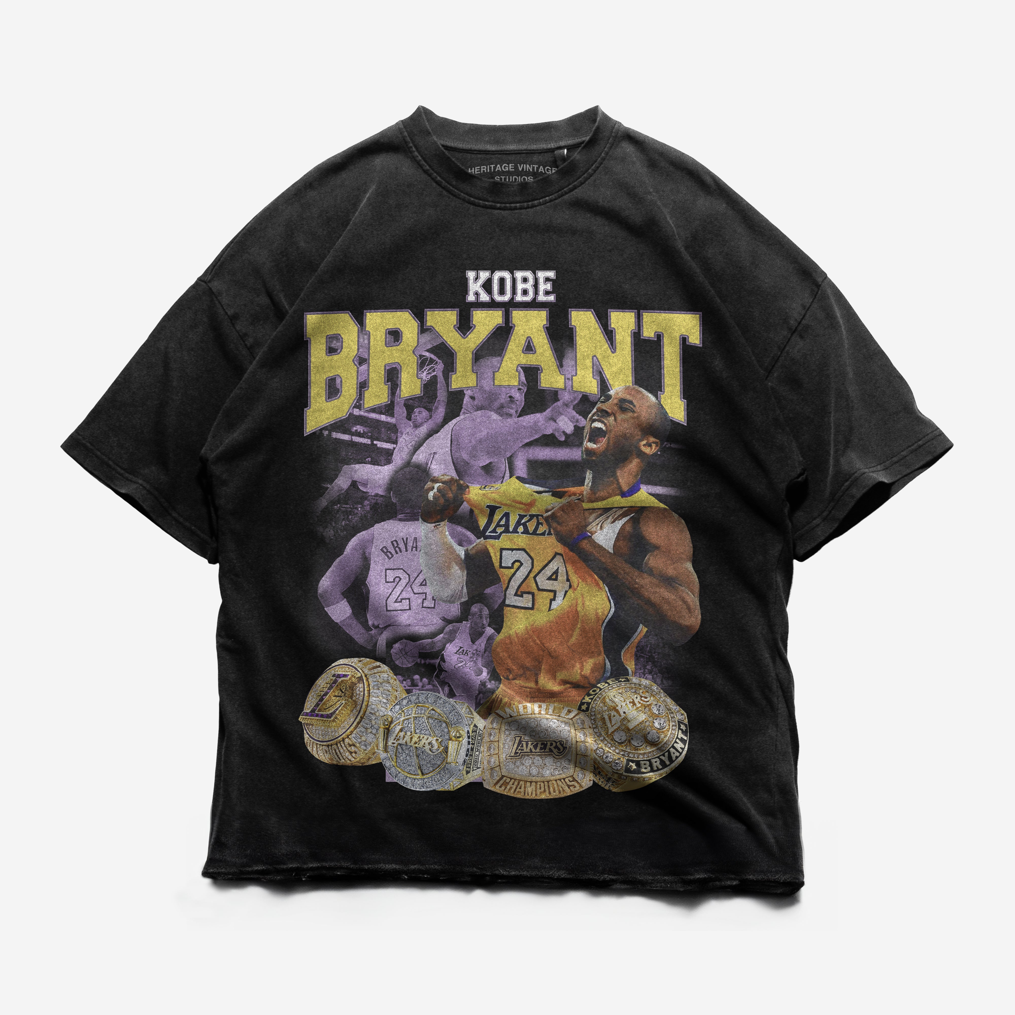 Kobe Bryant Vintage-Style Oversized T-Shirt